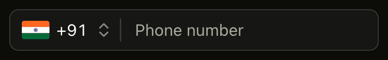 Input Phone preview